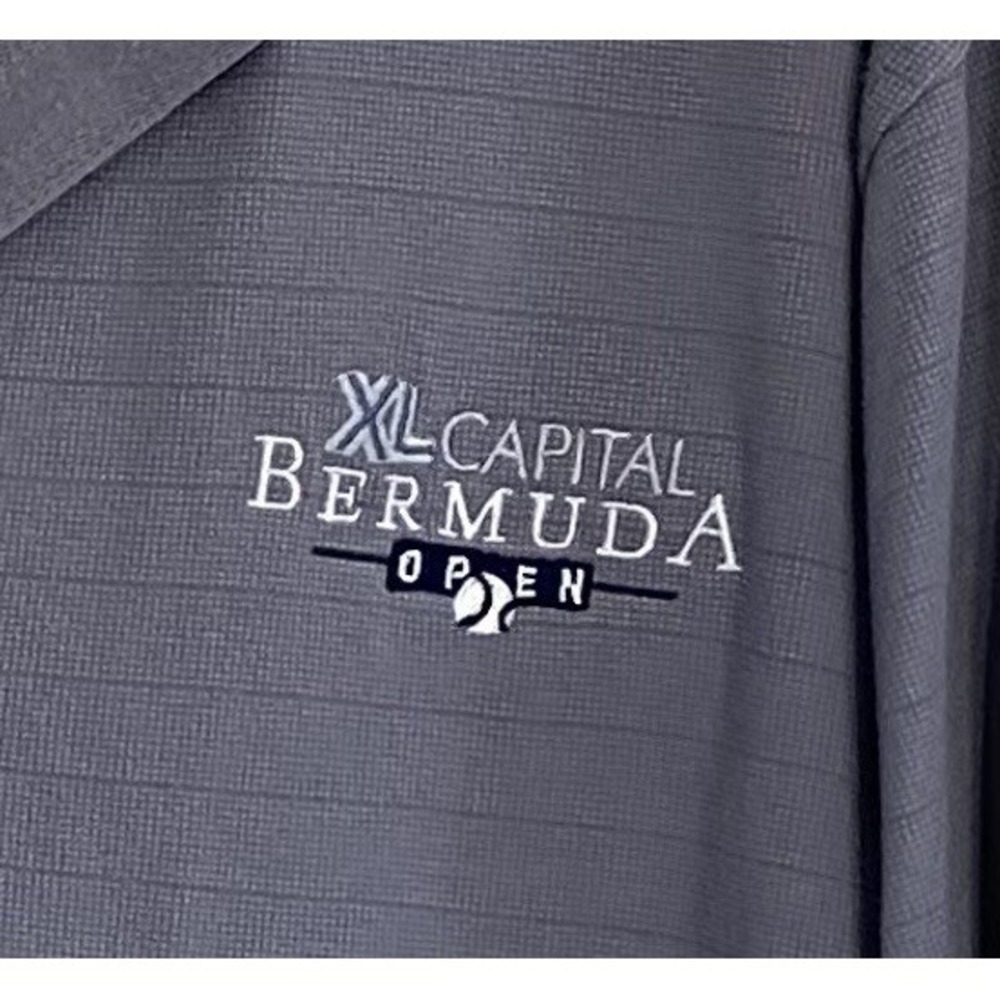 XL Capital Bermuda Open Gear For Sports Grey Size Medium Polo Shirt - Picture 3 of 5
